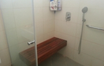 ספסל מקלחת טיק גמר שמן טבעי