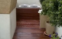 חיפויי למזגנים בשילוב דק. וילה רמת השרון